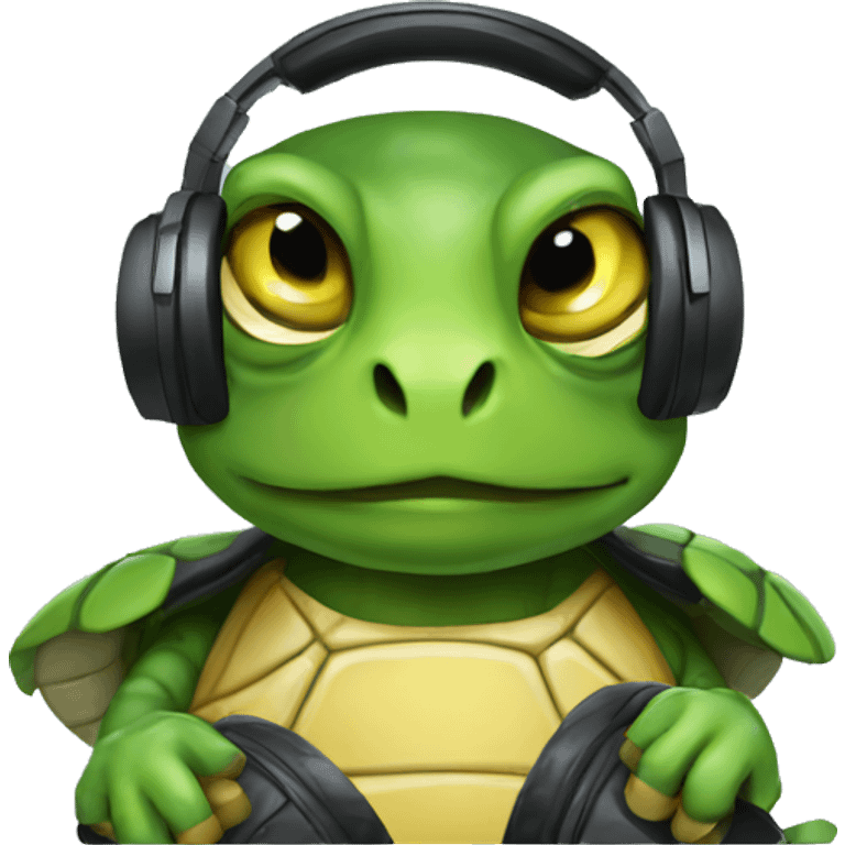 DJ turtle emoji