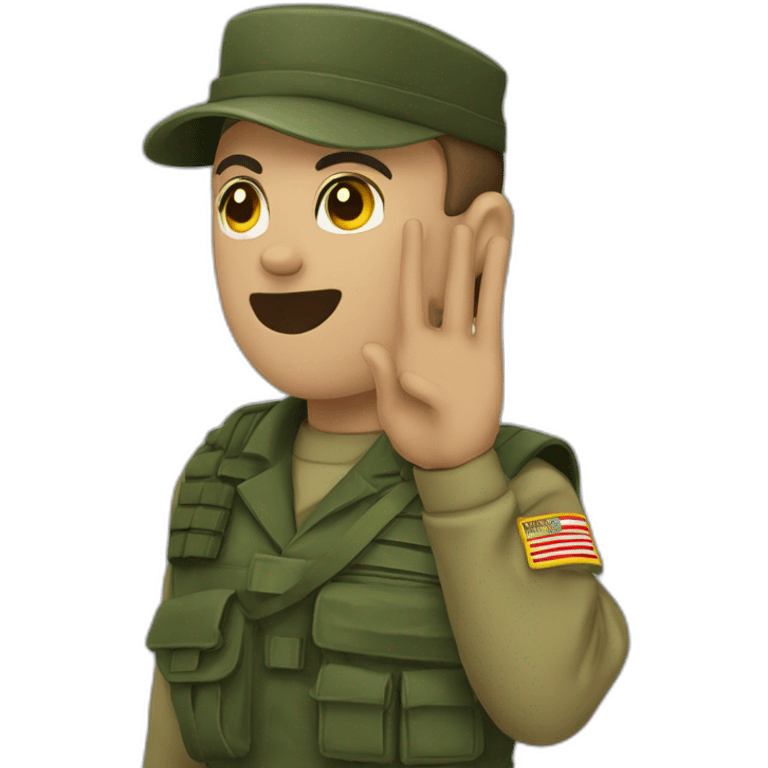 comando solider saluting emoji