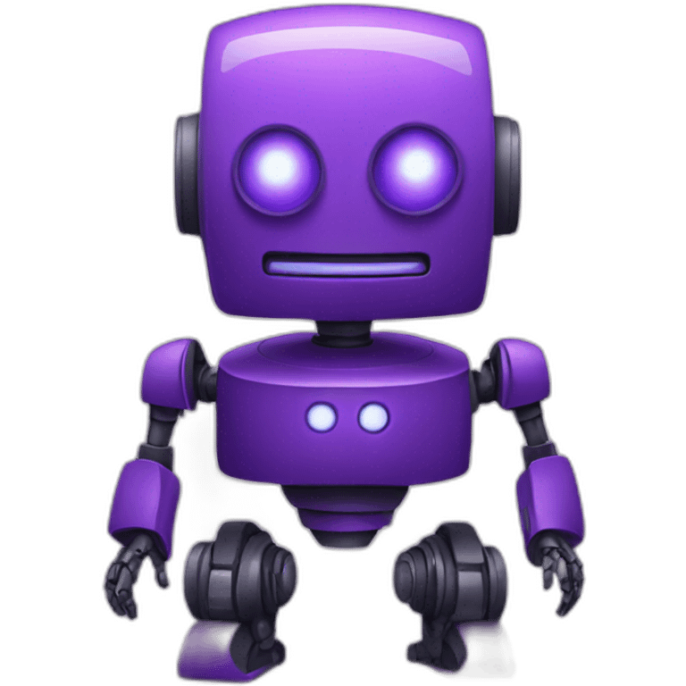 purple robot emoji