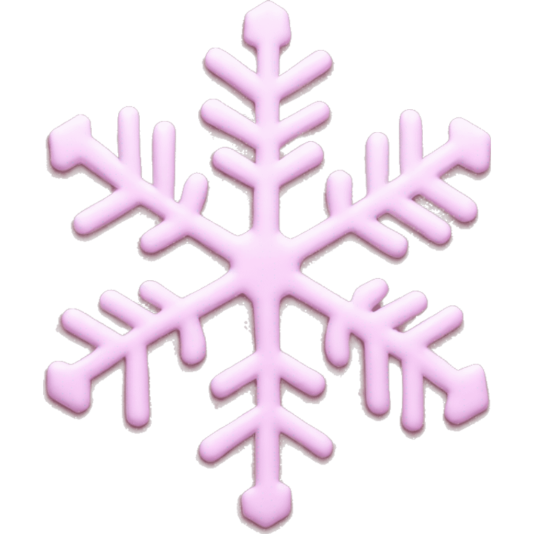 baby pink snowflake emoji