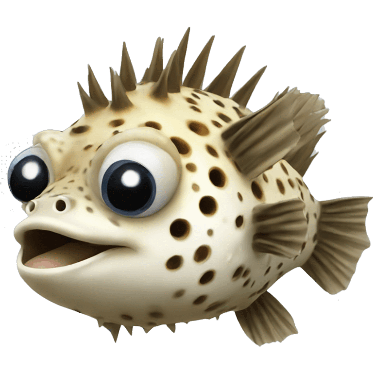 Porcupine fish emoji