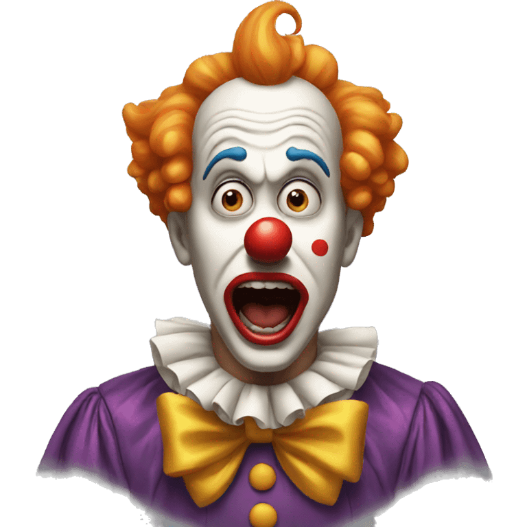 shocked clown emoji