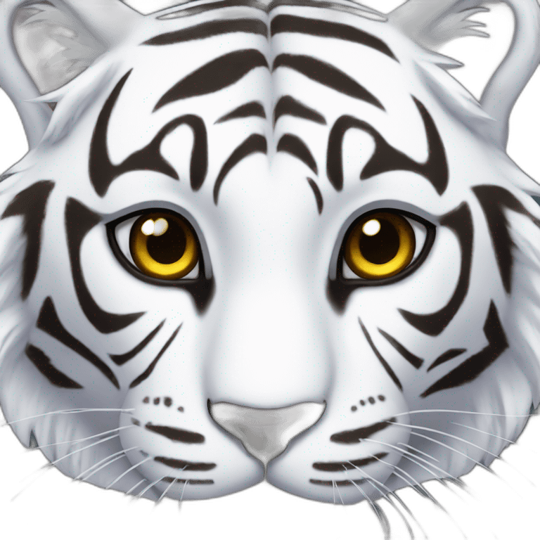 White tiger emoji