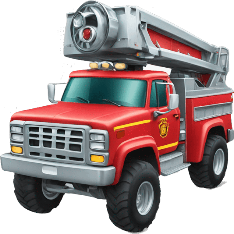 monstertruck firetruck emoji