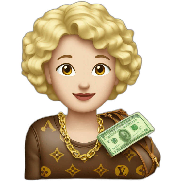 Louis Vuitton money emoji