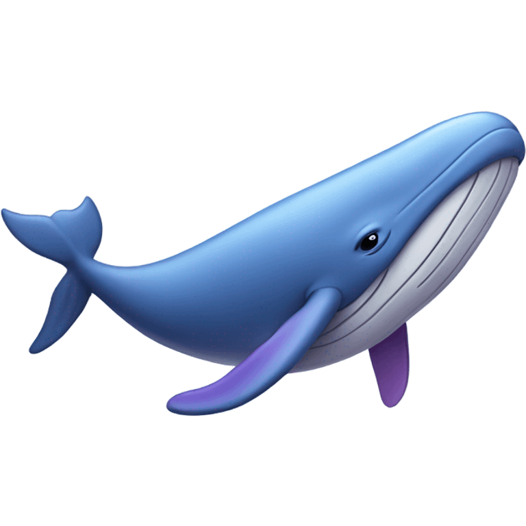 Blue whale purple happy emoji