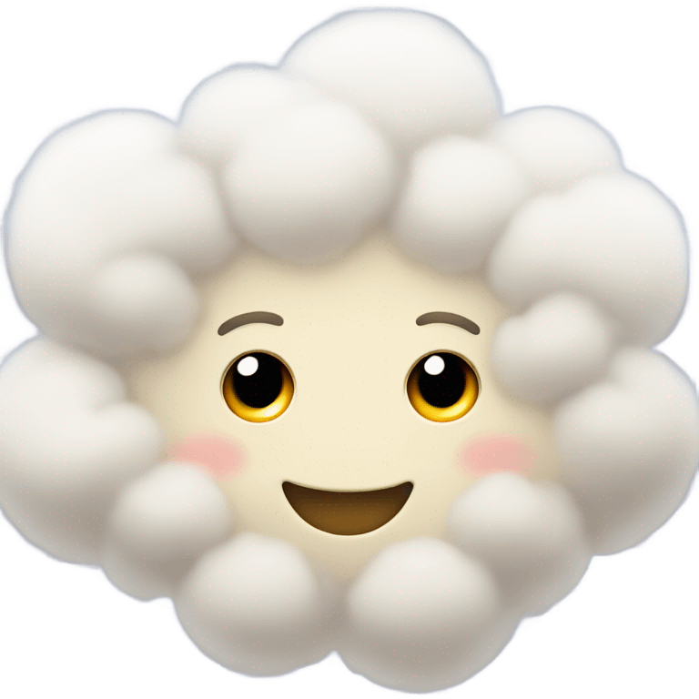 Cute cloud emoji