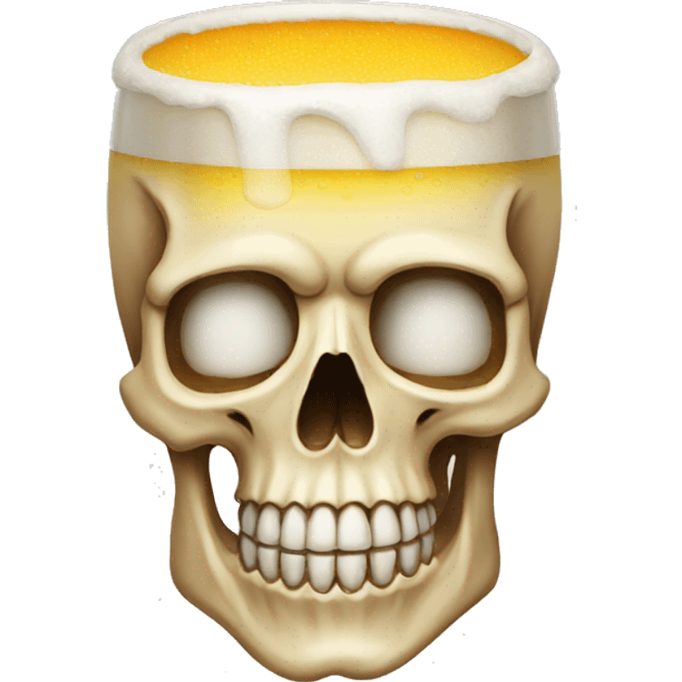 beer in a skull emoji