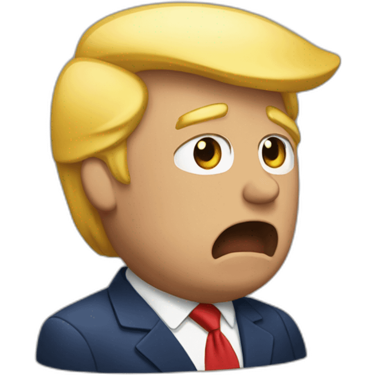 Donald trump qui pleure emoji