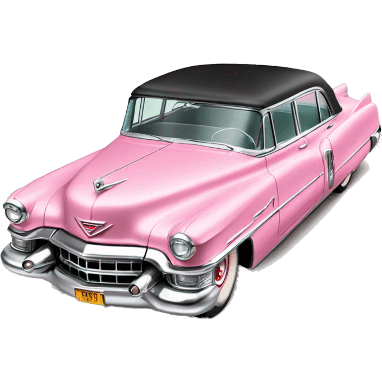 1954 fleetwood pink cadillac emoji