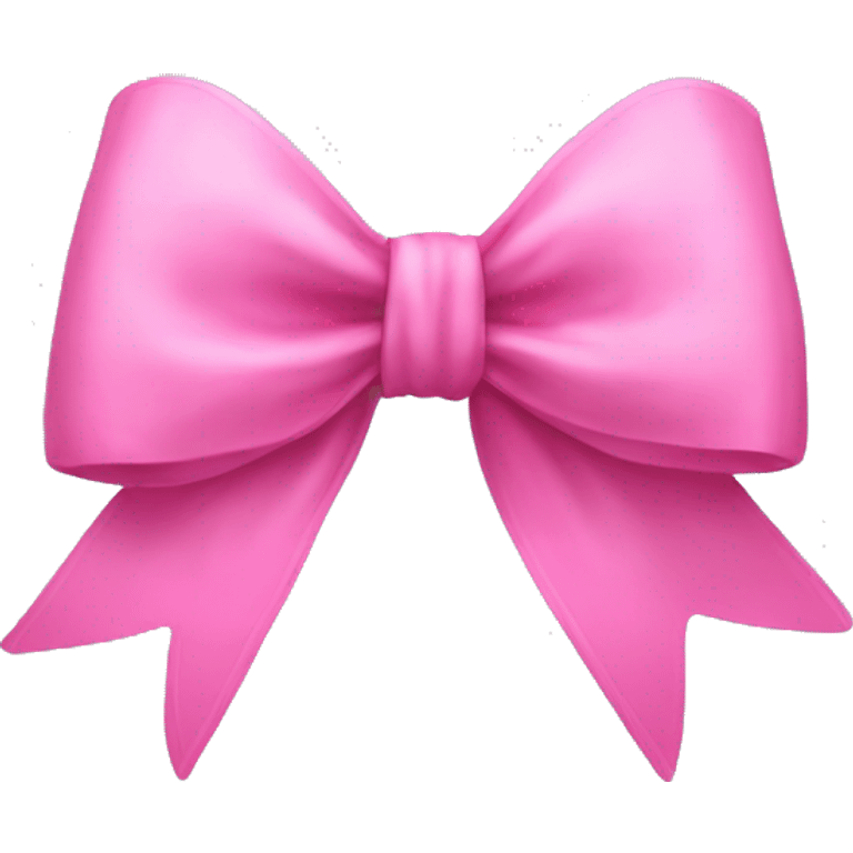 Pink realist bow emoji