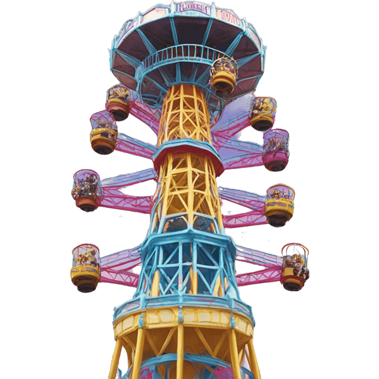 Amusement park drop tower emoji