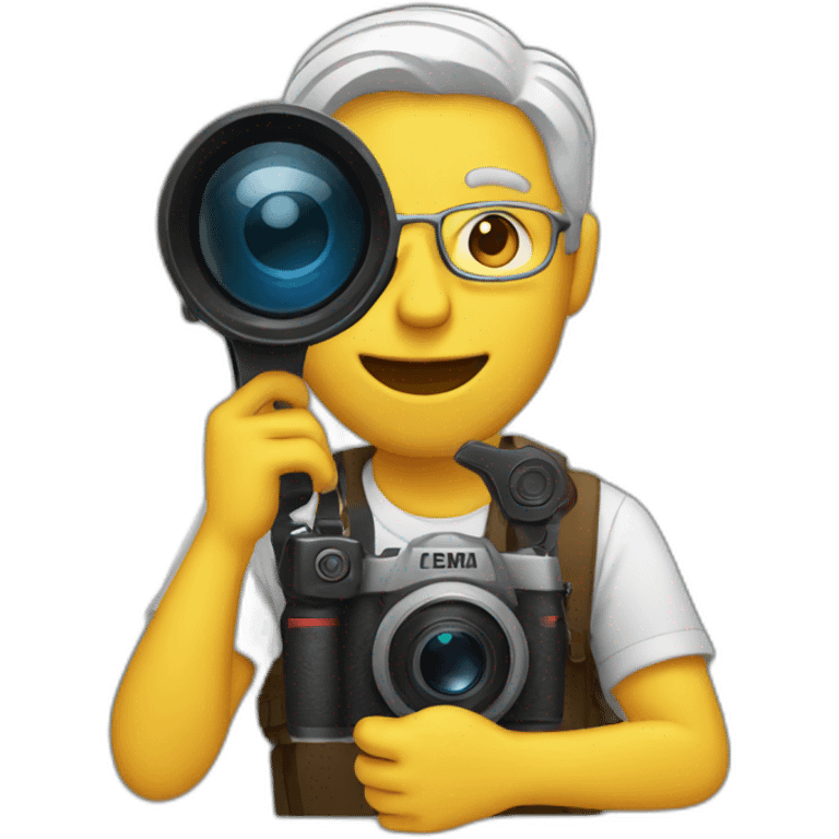 man with camera emoji