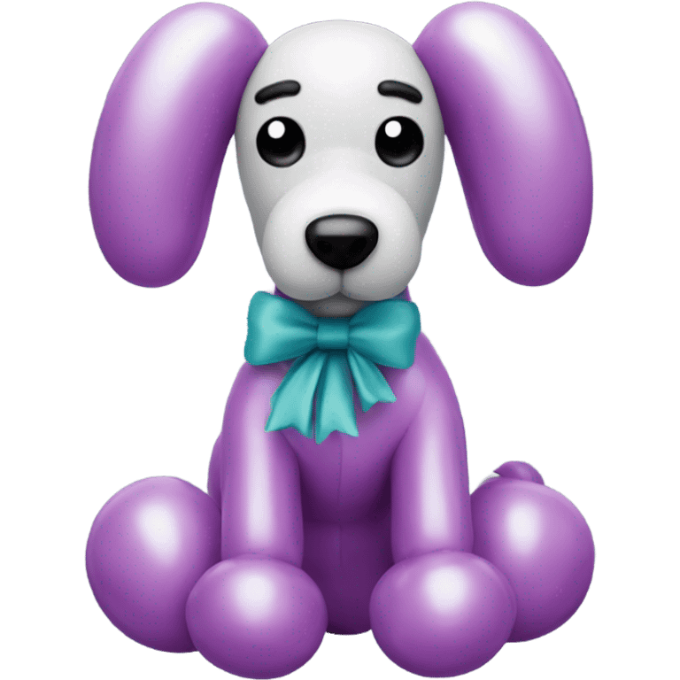 classic balloon dog made from a balloon emoji