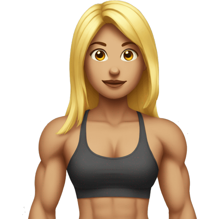 Girl muscle emoji