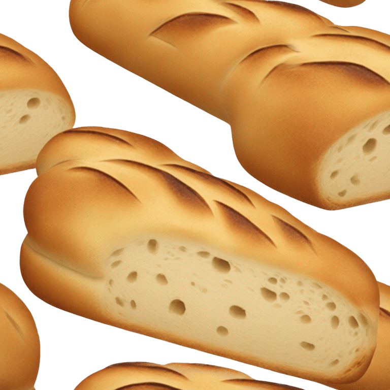 a single ciabatta loaf emoji