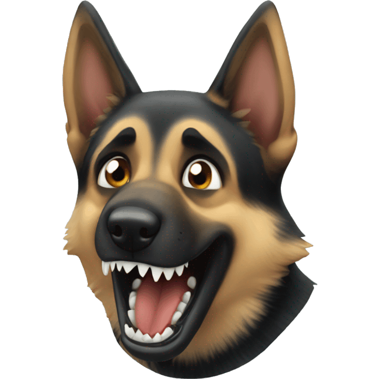 german shepherd shark attack emoji