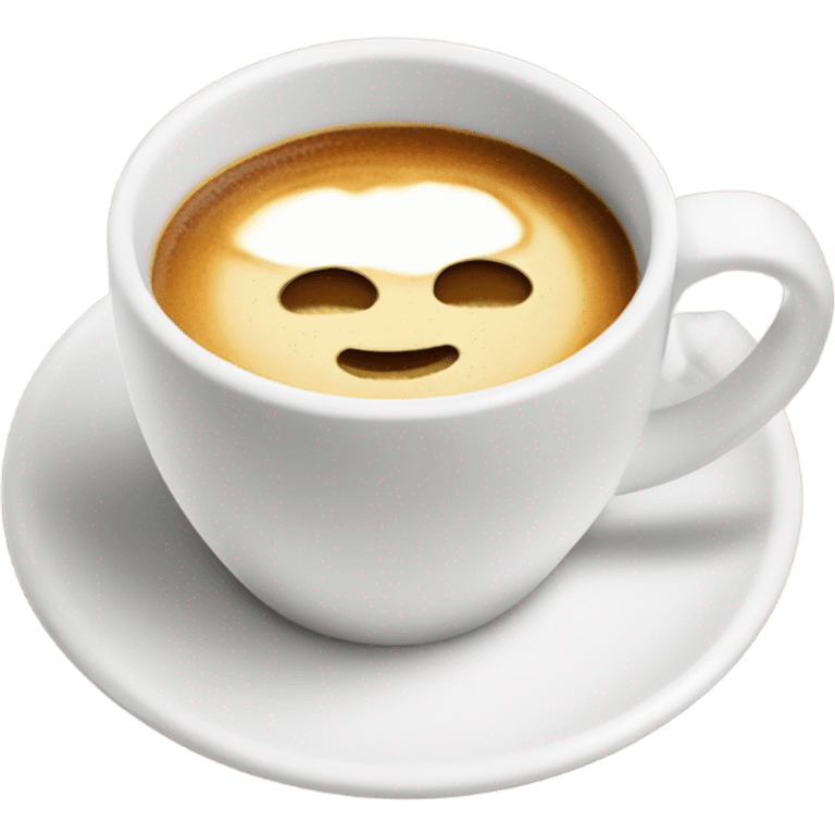 Flat white coffee emoji