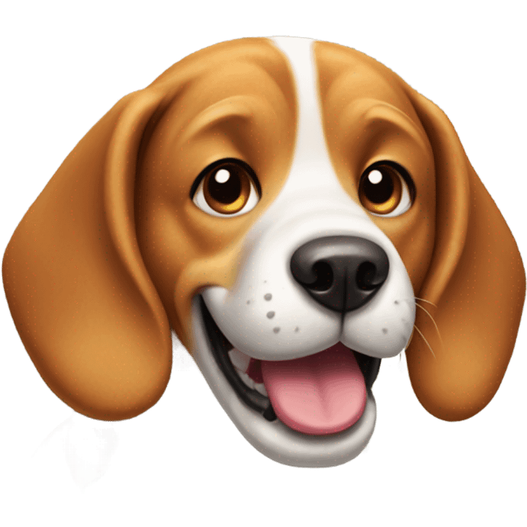 beagle smiling emoji