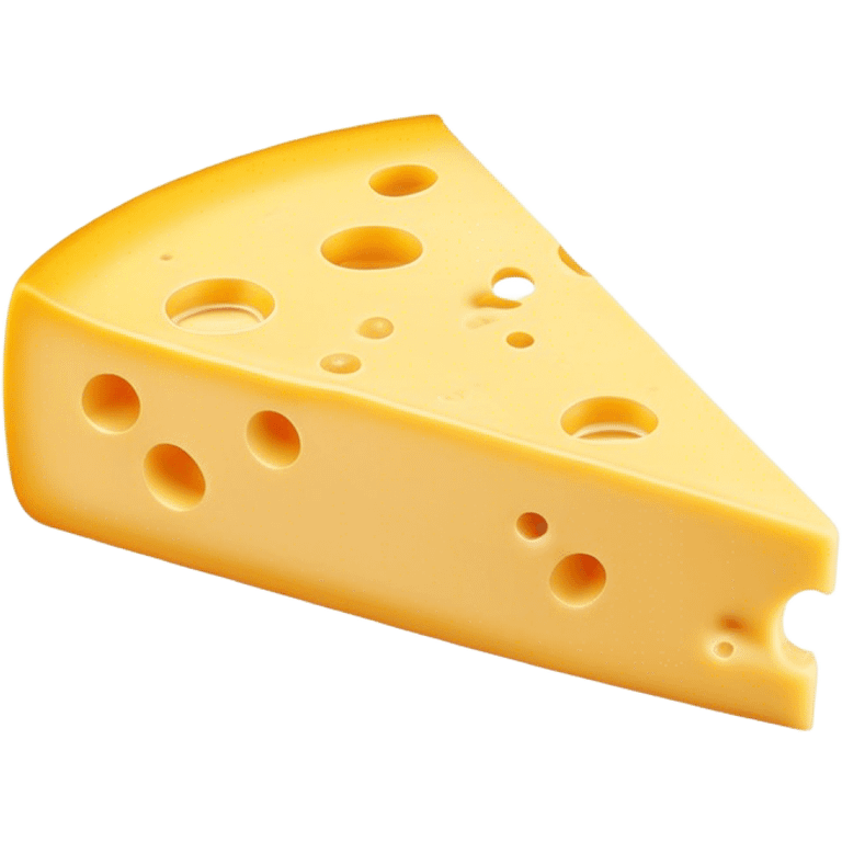 thin smooth slice of yellow cheese emoji