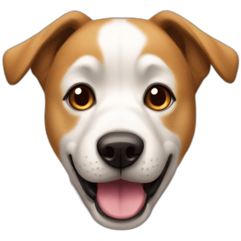 Chien déguisé en cha emoji