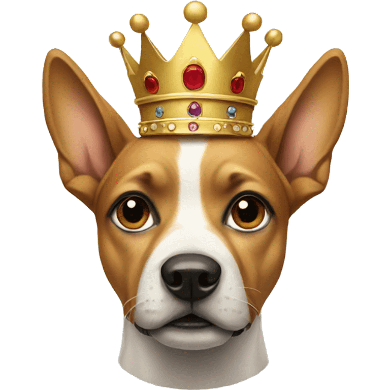 Dog with a crown  emoji