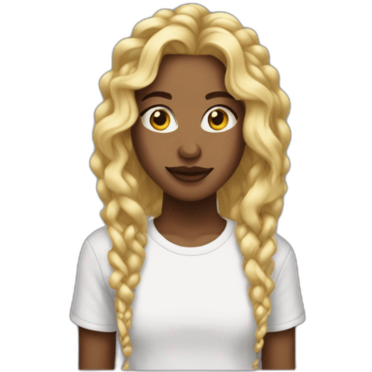 rappeur dred-locks blonde emoji