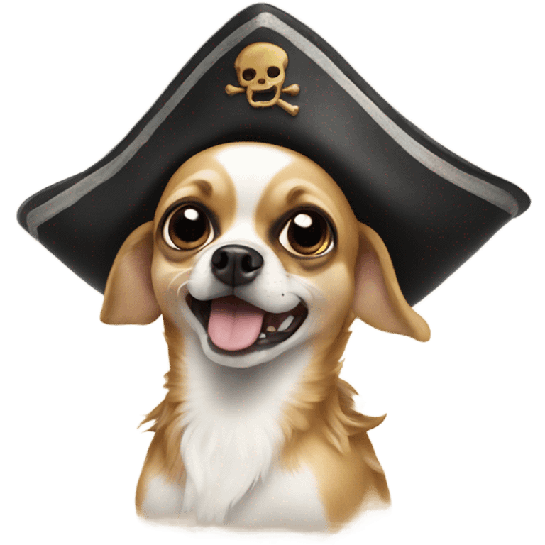 Chihuahua pirate dog emoji