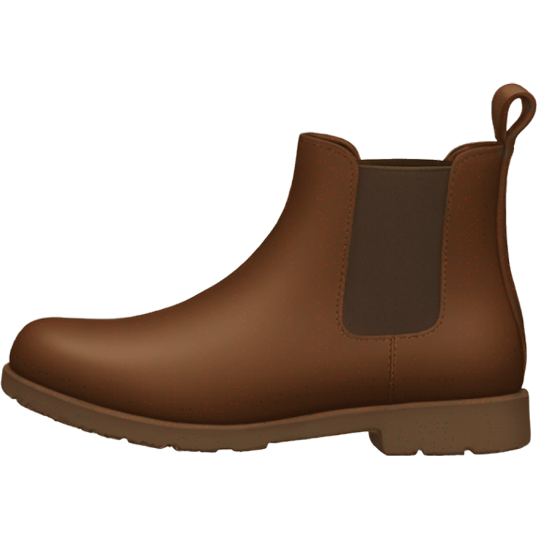 brown chelsea boots emoji