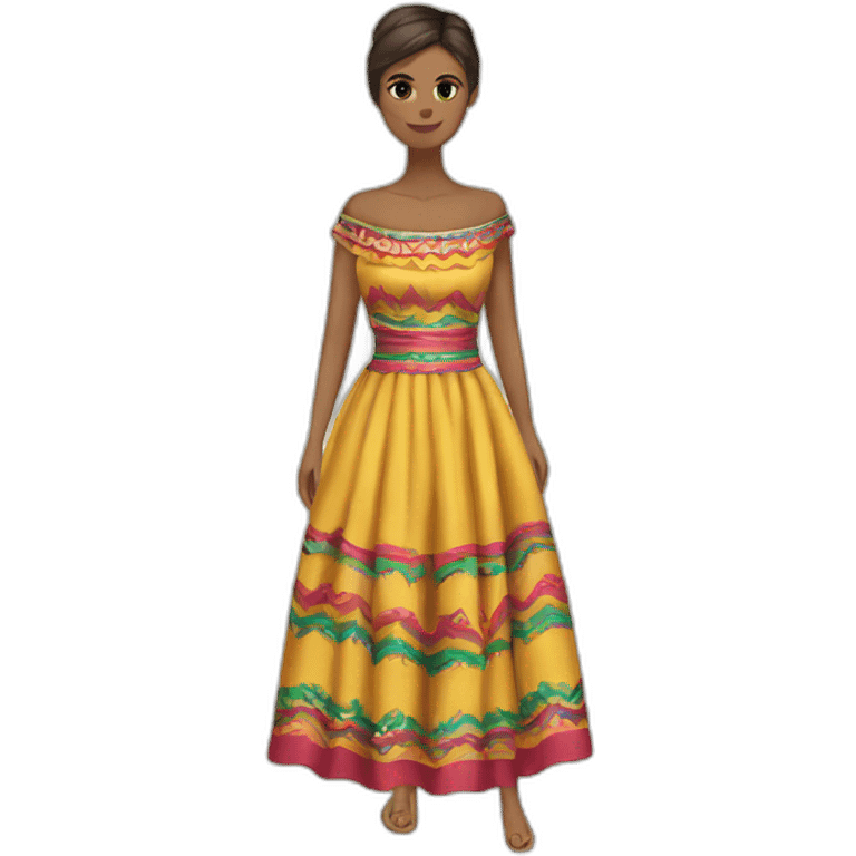 Mexico style dress emoji