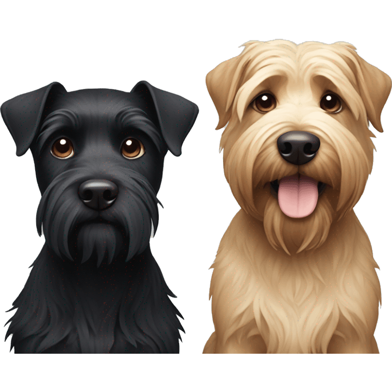 black terrier whit a scotish terrier emoji