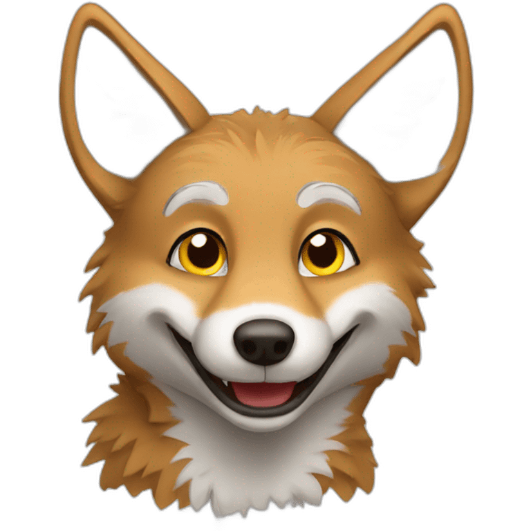 happy coyote emoji