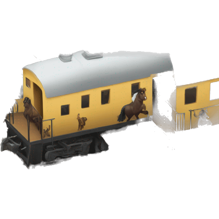 horse train emoji