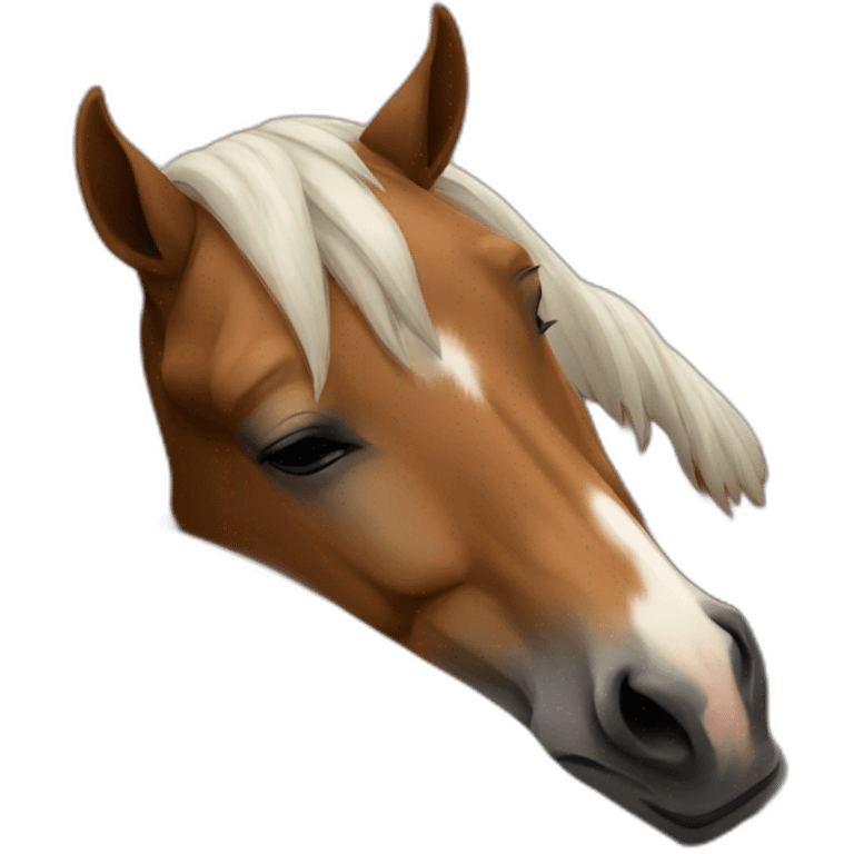 horse sleep emoji