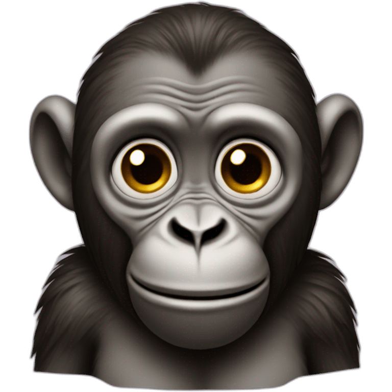 Primate con moño emoji