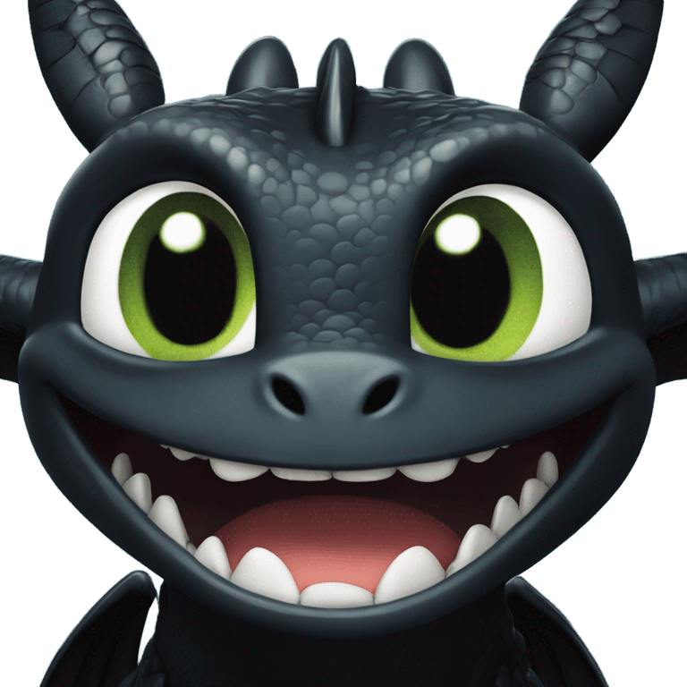 toothless the dragon from how to train your dragon  emoji