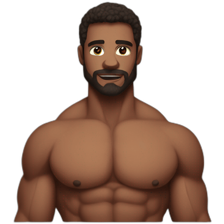 shirtless actor muscle primitive sfw emoji