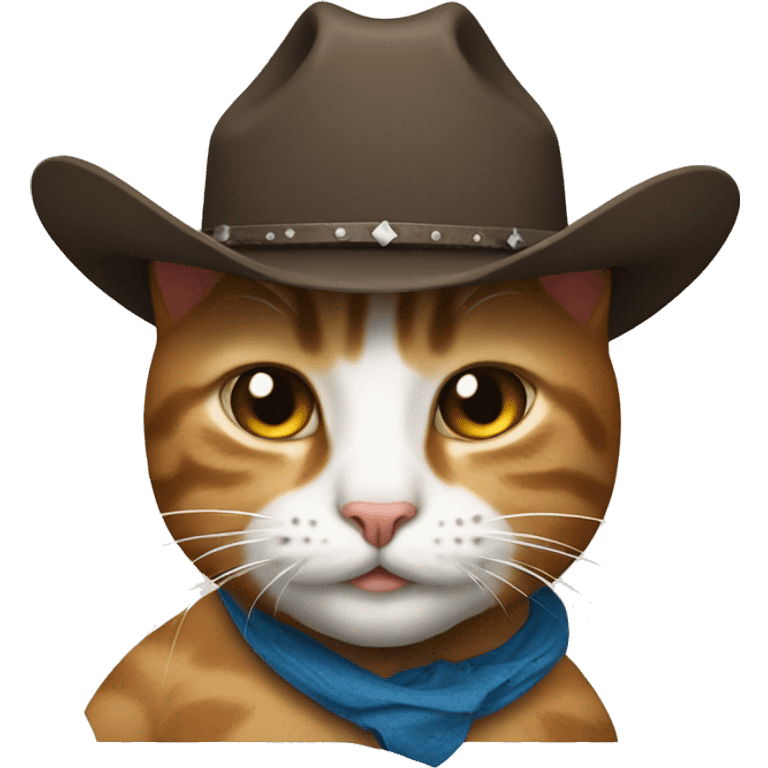 Cat with cowboy  emoji