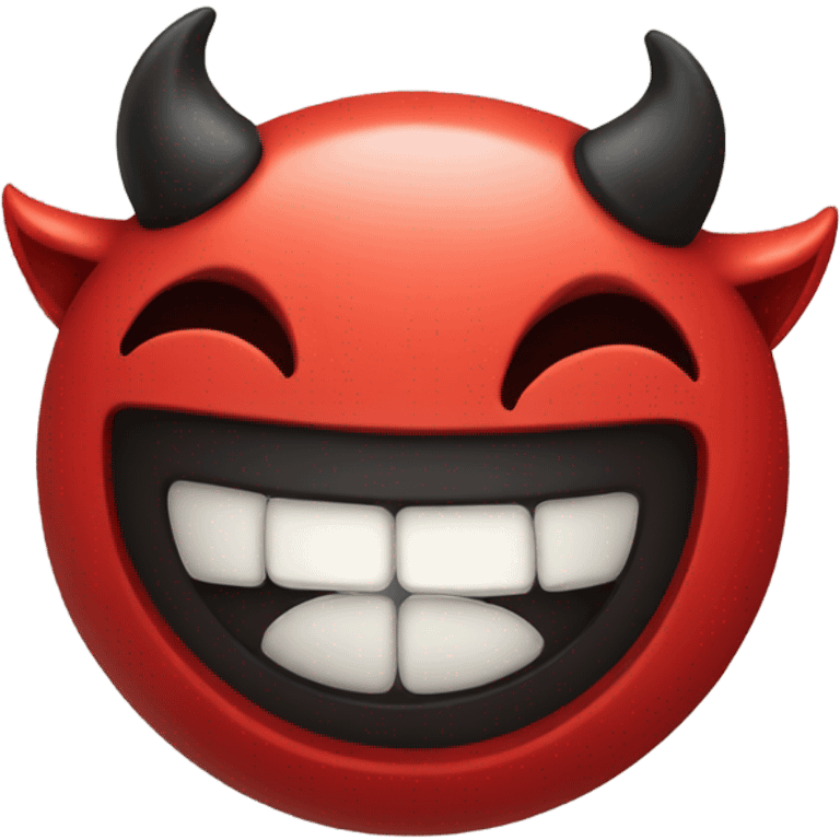 cute devil smiling emoji