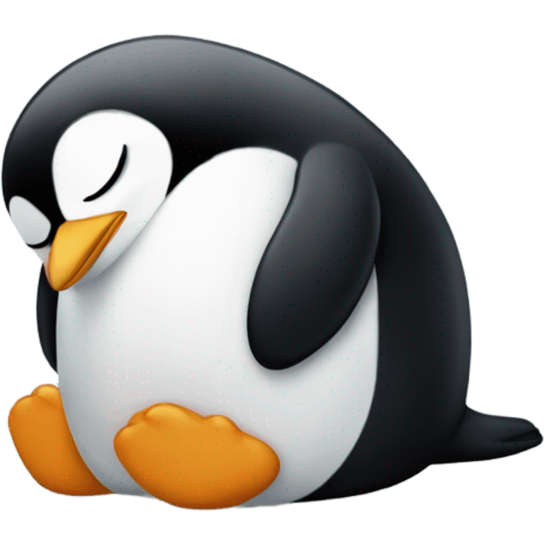 Sleeping penguin  emoji