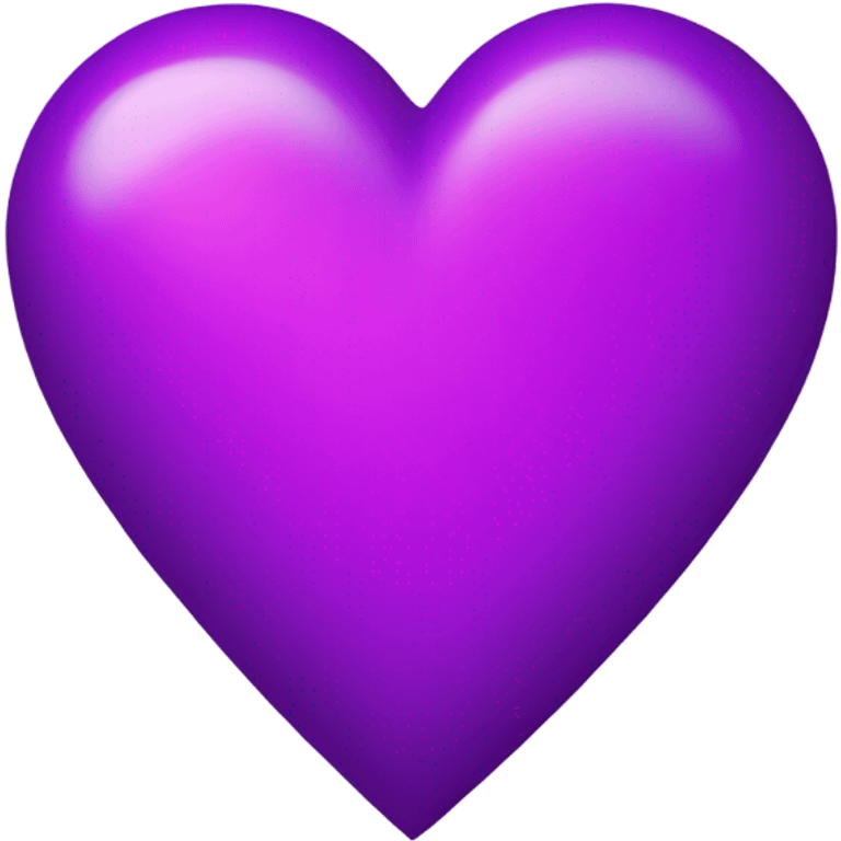 Neon purple heart emoji