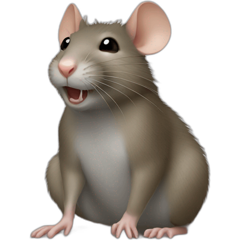 Un rat sur un rat emoji