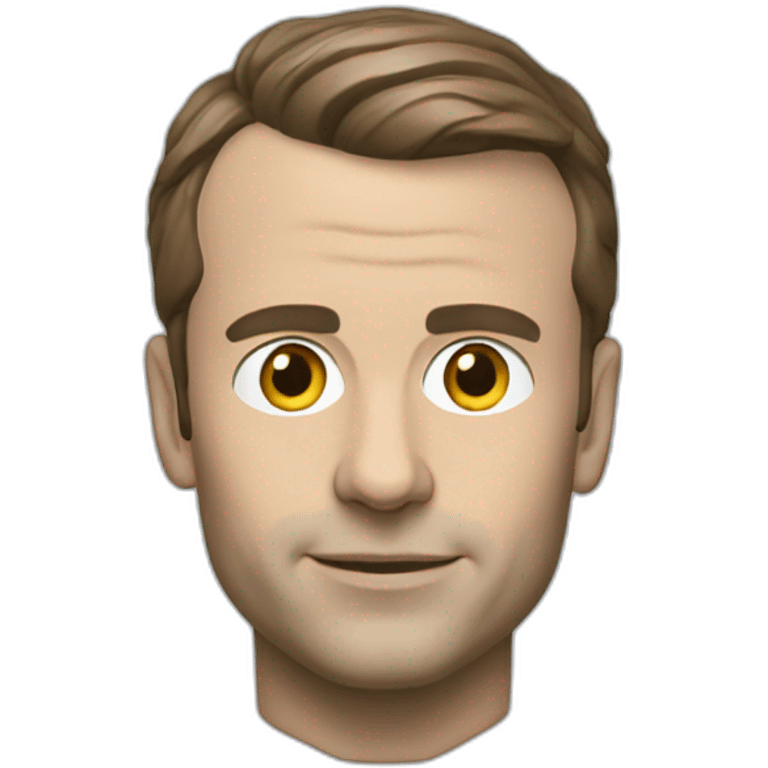 macron head with a psg shirt emoji