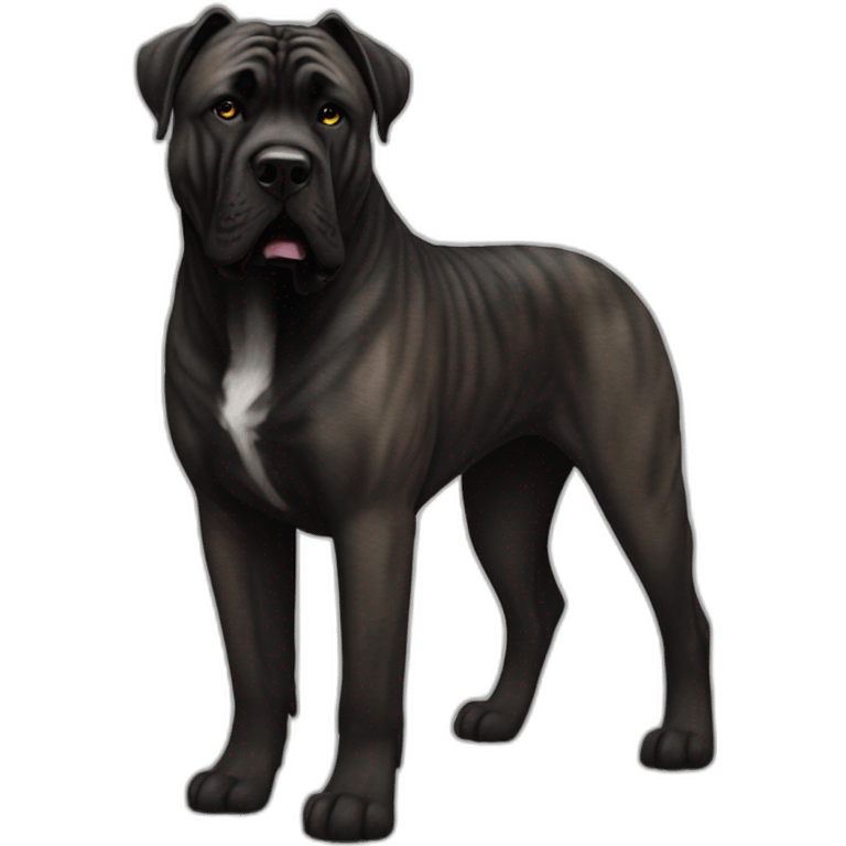 Presa canario brindle black  mastiff  emoji