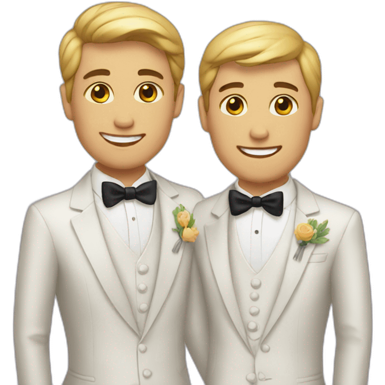 gay wedding  emoji