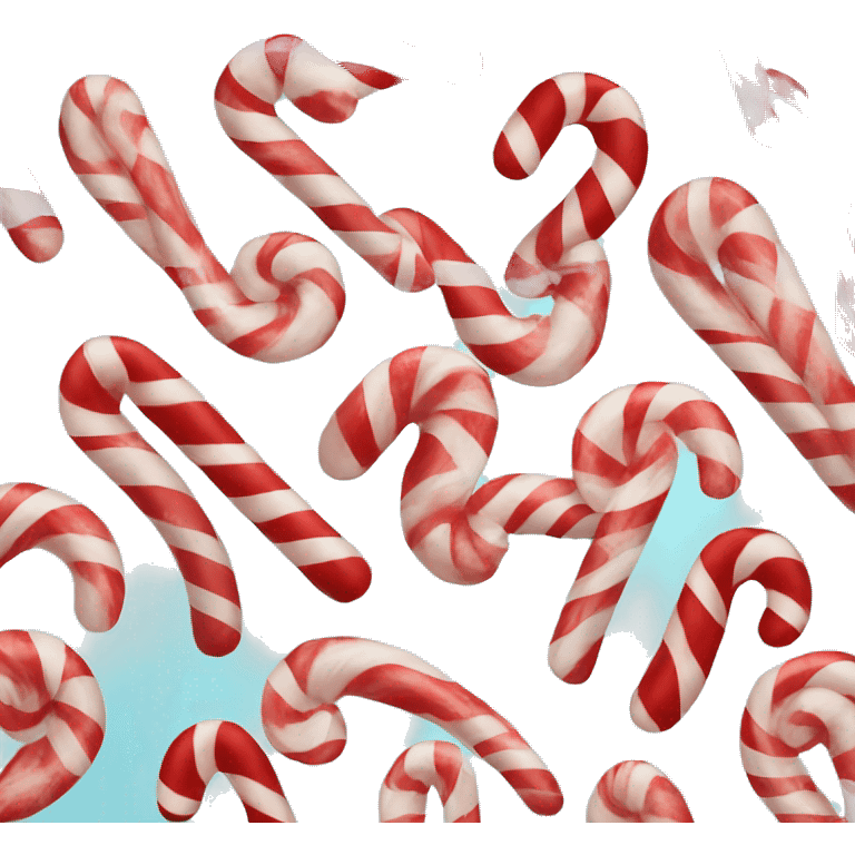 Candy cane Christmas pillow emoji