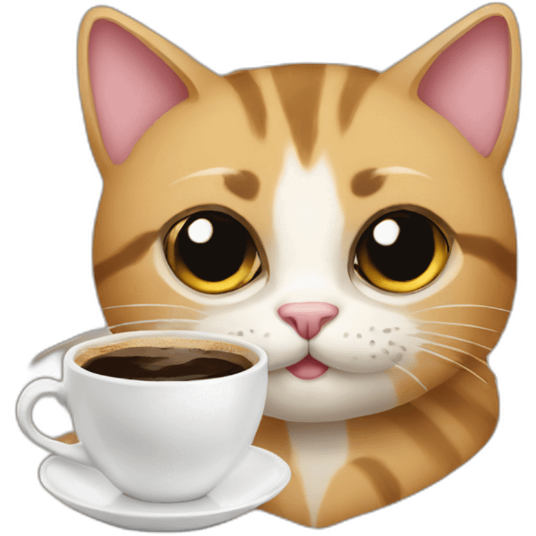 cat, coffe emoji