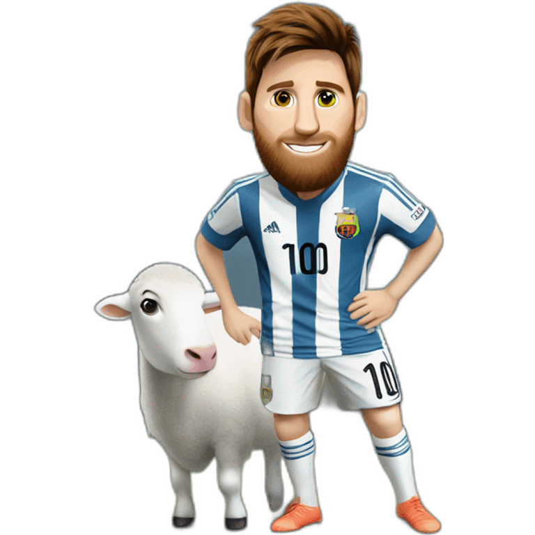 Messi sur une chevre emoji