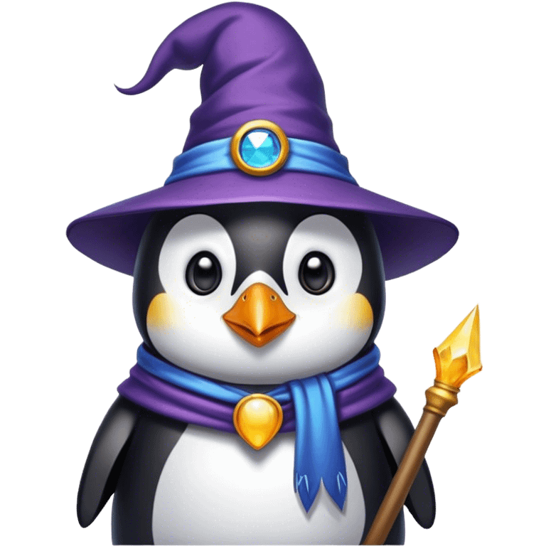 Penguin Wizard emoji