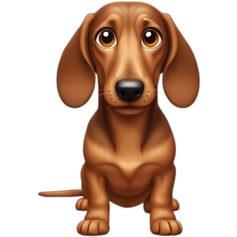 wired hair dachshound emoji